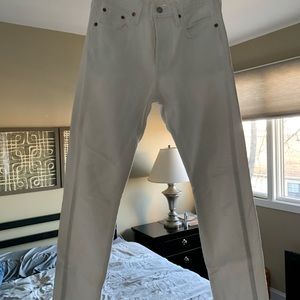 LEVI’S 501 S - SIZE 25W 28L WHITE